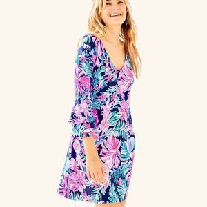 Lilly Pulitzer Raina Dress Multi Garden Get Away Size S